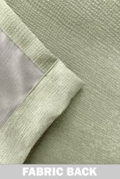 Enhanced Living 'Matrix' Green - Tape Top Thermal Noise Reducing Dim Out Curtains - Pair in Light Green - Size: 229 cm width x 137 cm drop - thumbnail 5