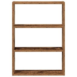 Berkfield Home Wall Shelf Old Wood 43x9x60 cm Engineered Wood in Brown - Size: 43 x 9 x 60 cm - thumbnail 4