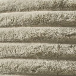 OHS 4 x Faux Fur Thick Rib Cushion Covers in Green - Size: 45 cm x 45 cm - thumbnail 5