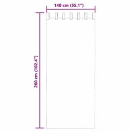 Berkfield Home Voile Curtains with Tab Top 2 pcs Black - thumbnail 8