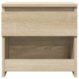 Berkfield Home Elegant Bedside Cabinets 2 pcs Sonoma Oak 40x30x39 cm Engineered Wood in Light Tan - Size: 40 x 30 x 39 cm - thumbnail 6