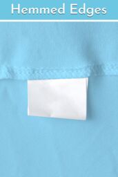 Neel Blue 3x3 Metres Spandex Backdrop Curtain, Wrinkle-Free Polyester Fabric Backdrop Panel in Baby Blue - thumbnail 4