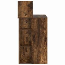 Berkfield Home Modern Desk with Storage Smoked Oak 90x48x101.5 cm Engineered Wood in Brown - thumbnail 6