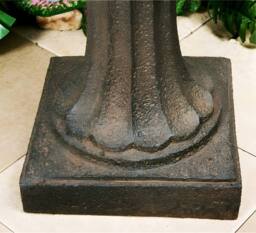 Primrose Garden Antique Birdbath Water Feature Maleda Outdoor Patio Bird Bath in Bronze - thumbnail 3