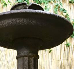 Primrose Garden Antique Birdbath Water Feature Maleda Outdoor Patio Bird Bath in Bronze - thumbnail 2