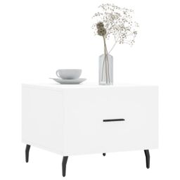 Berkfield Home Coffee Tables 2 pcs White 50x50x40 cm Engineered Wood - Size: 50 x 50 x 40 cm - thumbnail 3