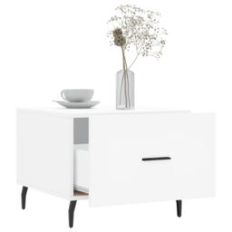 Berkfield Home Coffee Tables 2 pcs White 50x50x40 cm Engineered Wood - Size: 50 x 50 x 40 cm - thumbnail 4