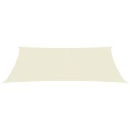 Berkfield Home Sunshade Sail 160 g/m ² Cream 4x5 m HDPE in Beige - thumbnail 2