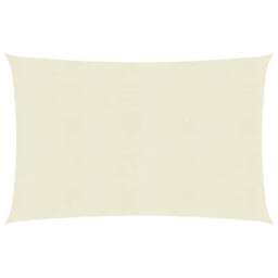 Berkfield Home Sunshade Sail 160 g/m ² Cream 4x5 m HDPE in Beige - thumbnail 1