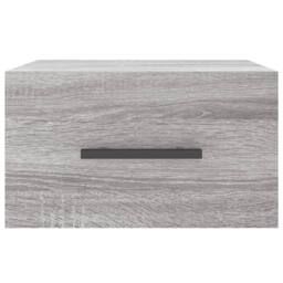 Berkfield Home Wall-mounted Bedside Cabinet Grey Sonoma 35x35x20 cm - Size: 35 x 35 x 20 cm - thumbnail 5