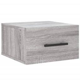 Berkfield Home Wall-mounted Bedside Cabinet Grey Sonoma 35x35x20 cm - Size: 35 x 35 x 20 cm - thumbnail 1