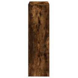 Berkfield Home Room Divider Bookcase¬†3-Tier¬†Smoked Oak 99x29x99 cm Engineered Wood in Brown - Size: 99 x 29 x 99 cm - thumbnail 6