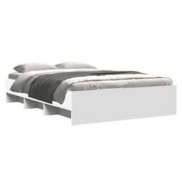 Berkfield Home Durable Bed Frame without Mattress White 120x200 cm Engineered Wood - Size: Small Double - thumbnail 1