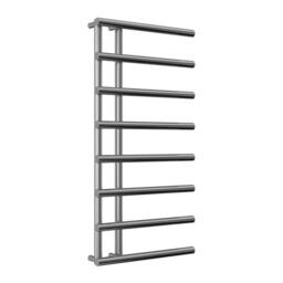 Bathroom Kingdom Matera Chrome Designer Heated Towel Rail 998x500 in Silver - thumbnail 1