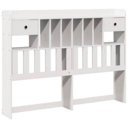 Berkfield Home Bookcase Bed without Mattress White 140x190cm Solid Wood Pine - Size: 140x190 cm - thumbnail 6
