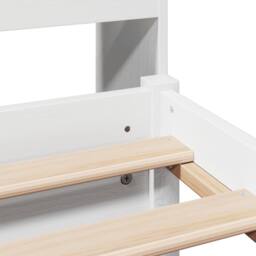 Berkfield Home Bookcase Bed without Mattress White 140x190cm Solid Wood Pine - Size: 140x190 cm - thumbnail 9