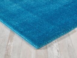 Smart Living Super Soft Fluffy Thick Pile Shimmer Shaggy Area Rugs in Teal - Size: 80 cm x 150 cm - thumbnail 2
