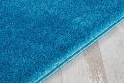 Smart Living Super Soft Fluffy Thick Pile Shimmer Shaggy Area Rugs in Teal - Size: 80 cm x 150 cm - thumbnail 3