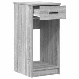 Berkfield Home Computer Tower Stand with Drawer Grey Sonoma 35x45x77 cm - Size: 35 x 45 x 77 cm - thumbnail 4