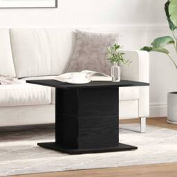 Berkfield Home Elegant Coffee Table Black Oak 55.5x55.5x40 cm Engineered Wood - thumbnail 1