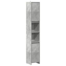 Berkfield Home Durable 4 Piece Bathroom Furniture Set Concrete Grey Engineered Wood - thumbnail 4