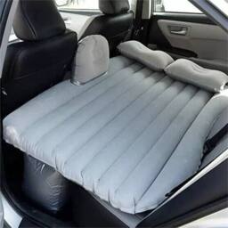Nordara Inflatable Car Air Bed Seat Rest Foldable Mattress Travel Camping Kit in Grey - thumbnail 3