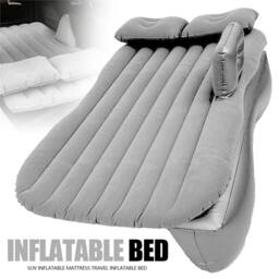 Nordara Inflatable Car Air Bed Seat Rest Foldable Mattress Travel Camping Kit in Grey - thumbnail 4