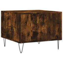 Berkfield Home Decorative Coffee Tables 2 pcs Smoked Oak 50x50x40 cm Engineered Wood in Brown - Size: 50 x 50 x 40 cm - thumbnail 9