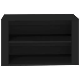 Berkfield Home Shoe Rack Black 75x35x45 cm Engineered Wood - Size: 75 x 35 x 45 cm - thumbnail 5