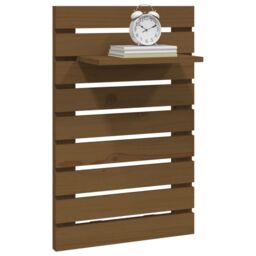 Berkfield Home Wall-mounted Bedside Shelves 2 pcs Honey Brown Solid Wood Pine - thumbnail 4