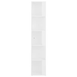 Berkfield Home Corner Cabinet White 33x33x164.5 cm Engineered Wood - thumbnail 6