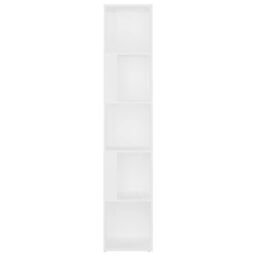 Berkfield Home Corner Cabinet White 33x33x164.5 cm Engineered Wood - thumbnail 5