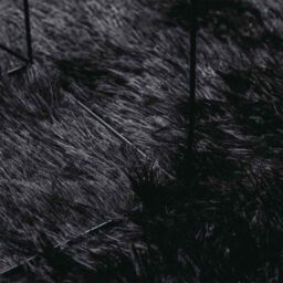 Berkfield Home Shaggy Rug High Pile NAVARRA Black 120x120 cm Polyester - Size: Medium - thumbnail 7