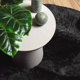 Berkfield Home Shaggy Rug High Pile NAVARRA Black 120x120 cm Polyester - Size: Medium - thumbnail 8
