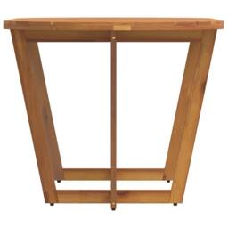 Berkfield Home Beautiful Garden Dining Table Oval 200x90x75 cm Solid Wood Acacia in Brown - Size: 200 x 90 x 75 cm - thumbnail 6