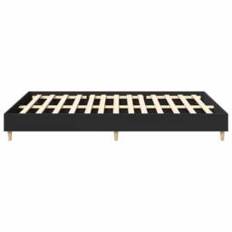 Berkfield Home Bed Frame No Mattress Black 150x200 cm King Size Engineered Wood - thumbnail 6