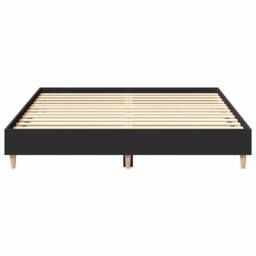 Berkfield Home Bed Frame No Mattress Black 150x200 cm King Size Engineered Wood - thumbnail 5