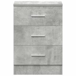 Berkfield Home Elegant Bedside Cabinets 2 pcs Concrete Grey 38x35x56 cm Engineer - Size: 38 x 35 x 56 cm - thumbnail 7