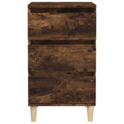 Berkfield Home Bedside Cabinet Smoked Oak 40x35x70 cm Engineered Wood in Brown - Size: 40 x 35 x 70 cm - thumbnail 6
