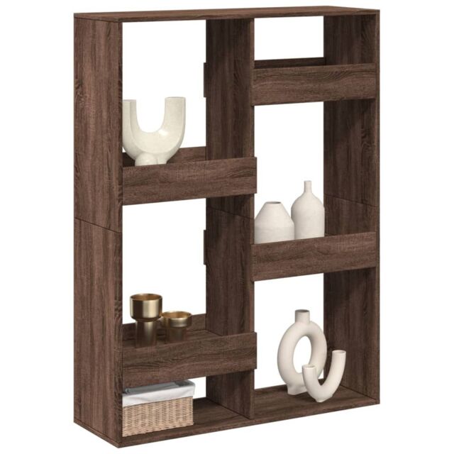 Berkfield Home Room Divider Brown Oak 100x33x135 cm Engineered Wood - Size: 100 x 33 x 135 cm - image 1