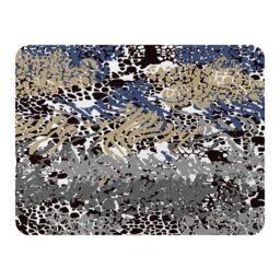 Benjamin Tate Design Mixed Animal Print Blanket in Natural - Size: 120 cm x 150 cm - thumbnail 1