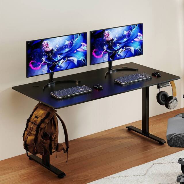 Levede 160 cmElectric Standing Desk Height Adjustable Memory Control in Black - image 1