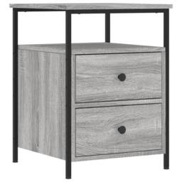 Berkfield Home Durable Bedside Cabinets 2 pcs Grey Sonoma 44x45x60 cm Engineered Wood - Size: 44 x 45 x 60 cm - thumbnail 5