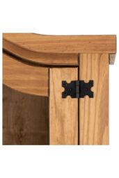 Seconique Corona 2 Door 2 Drawer Glass Display Unit in Natural - thumbnail 5