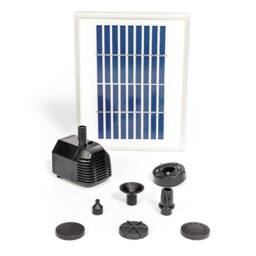 Primrose Solar Powered Pump Fountain Pond Water Feature Cascade Light 200LPH in White - thumbnail 3