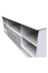 Ready Assembled 2 U Gloucester Wide 1 Drawer TV & Media Unit (Ready Assembled) in Mid Grey - thumbnail 4