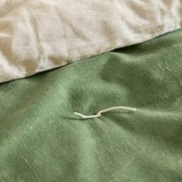 Wylder Edie 100% Cotton Velvet Bedspread in Green - thumbnail 3
