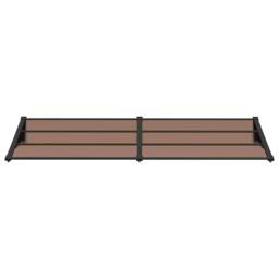 Berkfield Home Door Canopy Black 239x90 cm Polycarbonate - thumbnail 3