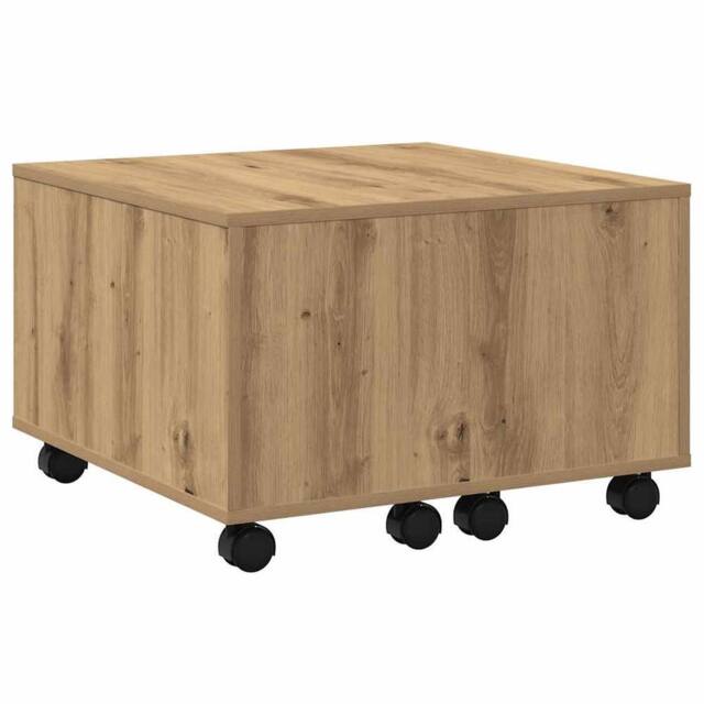 Berkfield Home Coffee Table Artisan Oak 60x60x38 cm Engineered Wood in Brown - Size: 60 x 60 x 38 cm - image 1