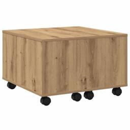 Berkfield Home Coffee Table Artisan Oak 60x60x38 cm Engineered Wood in Brown - Size: 60 x 60 x 38 cm - thumbnail 1